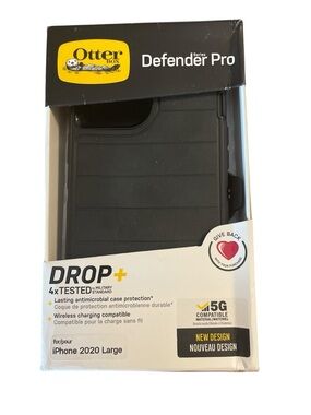 OtterBox Defender Pro Rugged Case for iPhone 2020 Large - Black